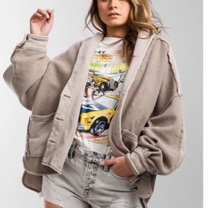Free People Tan Oversized Jacket